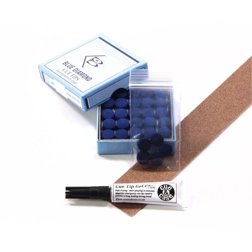 9mm leather blue diamond - x,